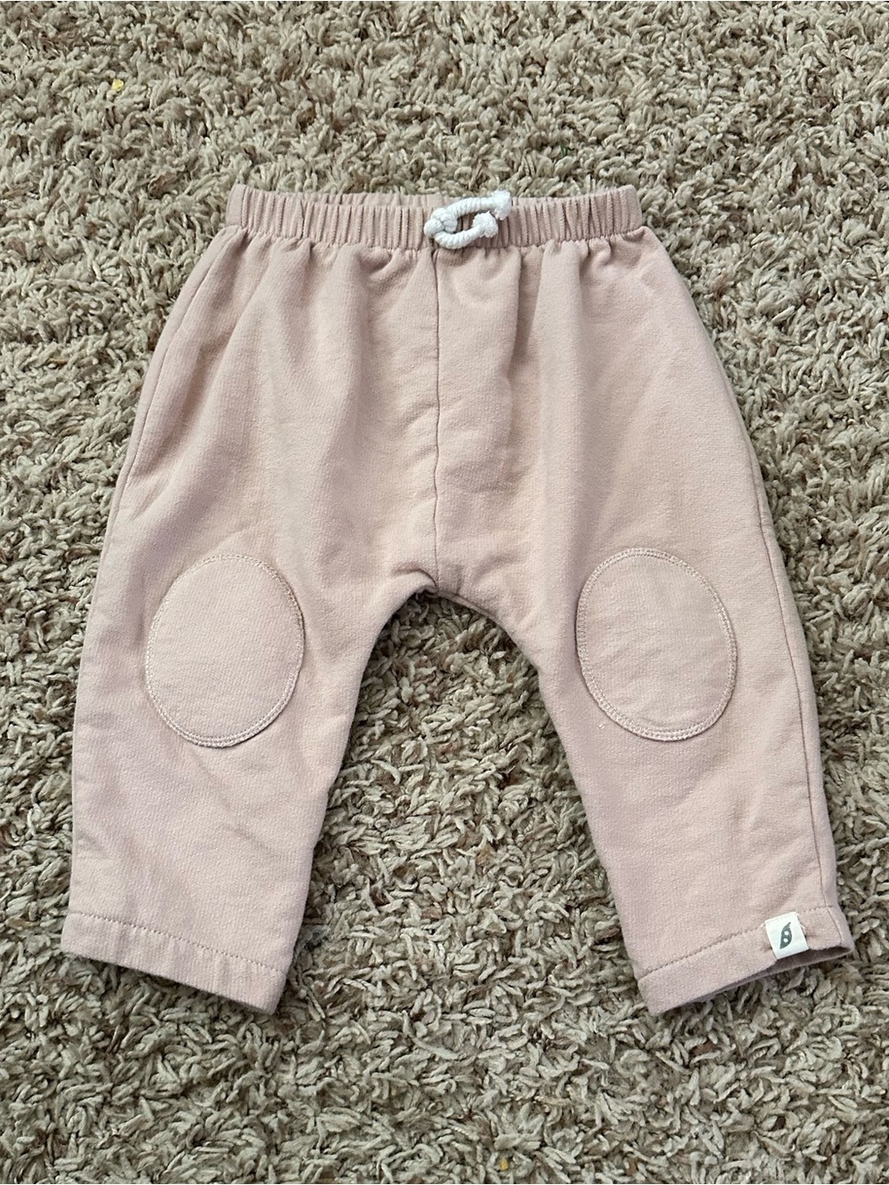 Kids Casual Stretch Jogger Pants in Dusty Pink